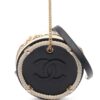 CHANEL coco mark matelasse round bag