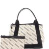 Balenciaga 2010s logo-print striped handbag