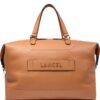 Lancel Ninon logo-patch leather holdall