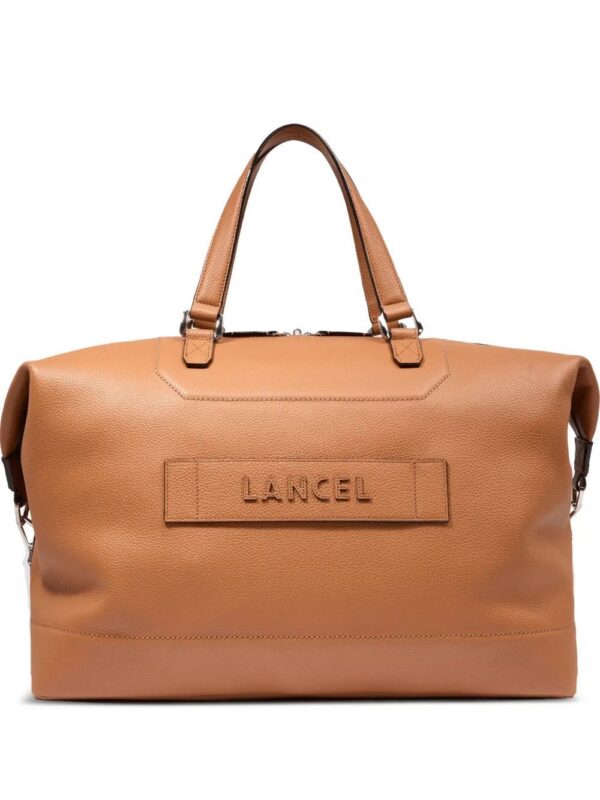 Lancel Ninon logo-patch leather holdall