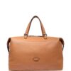 Lancel Ninon logo-patch leather holdall