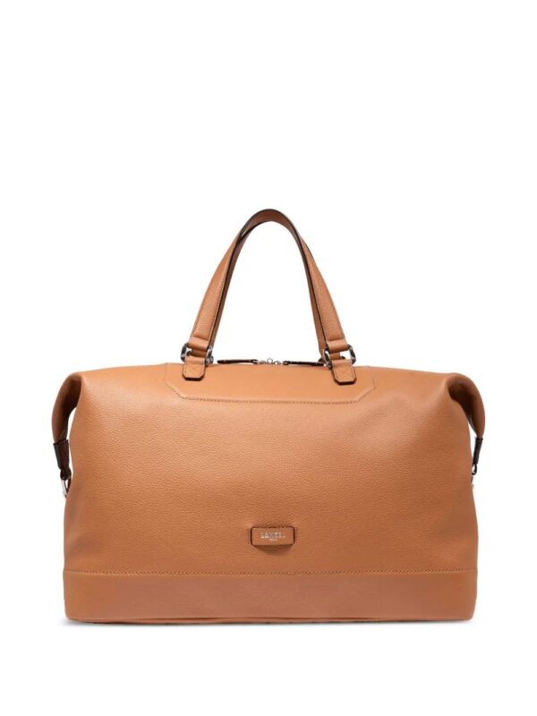 Lancel Ninon logo-patch leather holdall