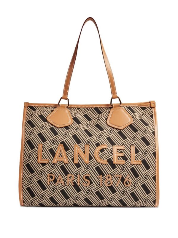 31525703_60890753_1000.jpg Lancel large monogram leather-trimmed tote bag