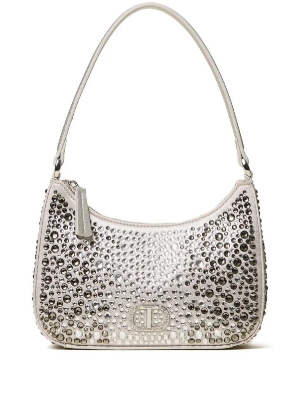 31548349_60940815_1000.jpg TWINSET crystal-embellished half-moon shoulder bag