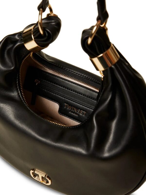 TWINSET Eclipse crescent-shape logo-detail shoulder bag