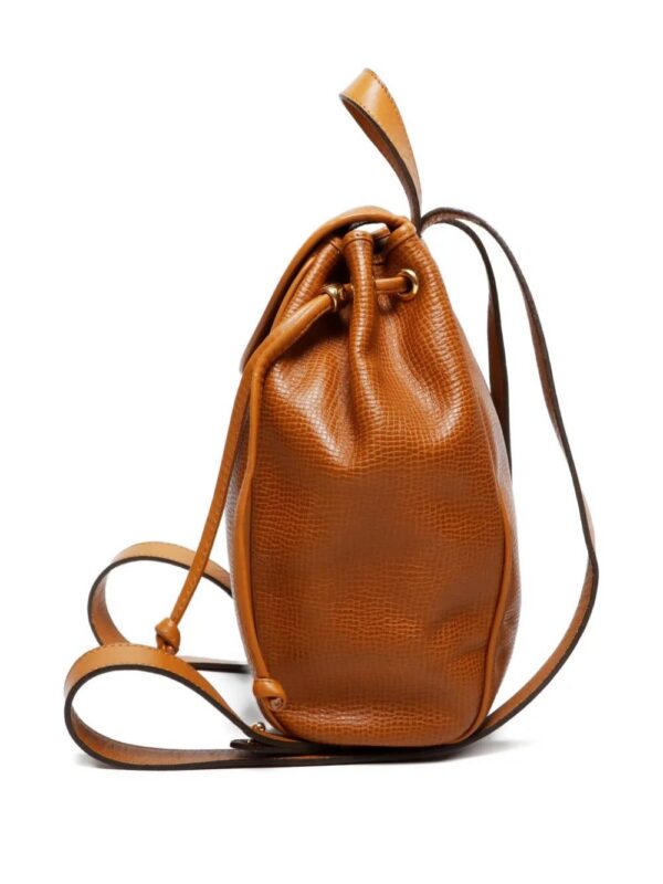 Christian Dior -1990s leather drawstring backpack