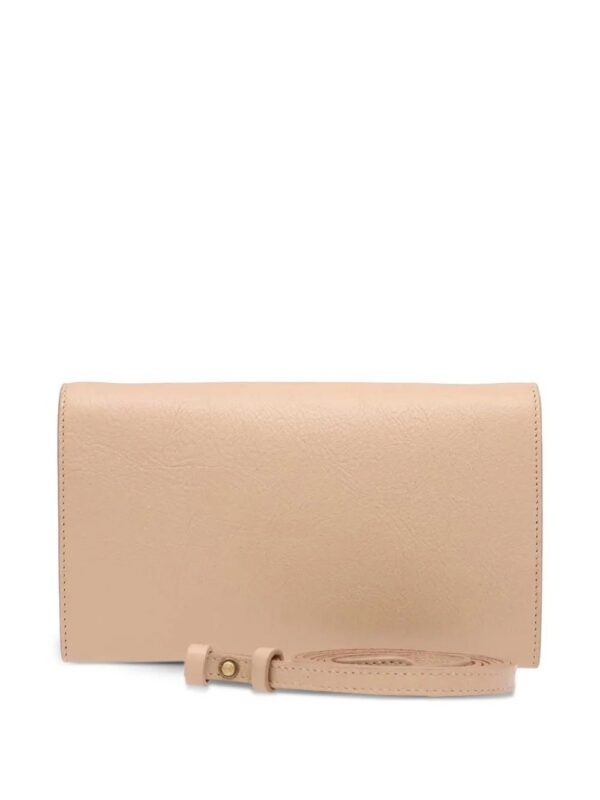 Il Bisonte foldover leather clutch bag