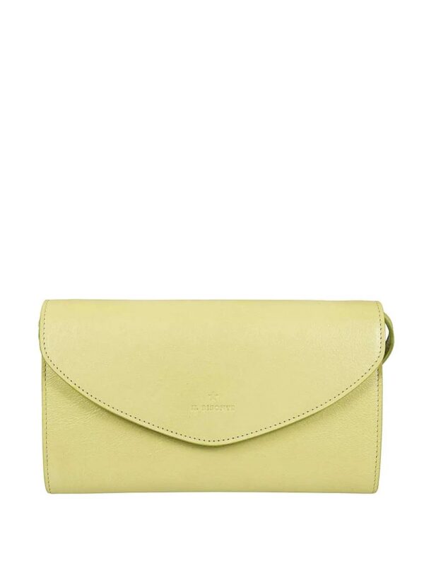 Il Bisonte small flap-fastening leather clutch bag