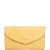 Il Bisonte buttoned-flap leather clutch