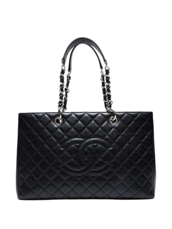 CHANEL quilted chain tote bag