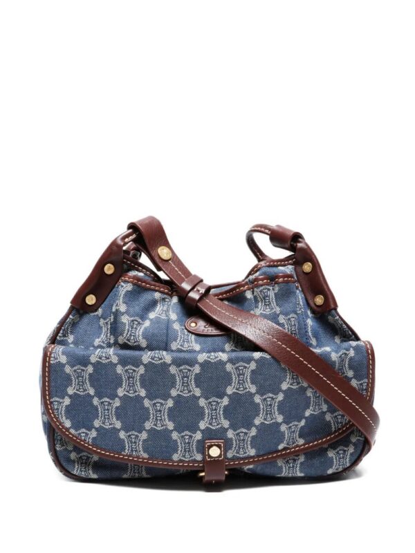 31573756_60928091_1000.jpg Céline 2000s Macadam denim shoulder bag