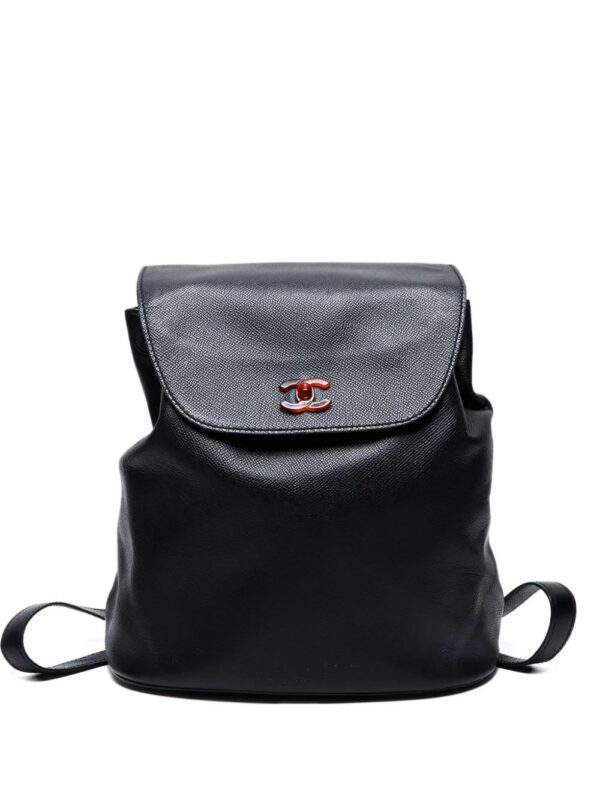 CHANEL - CC Mark leather backpack