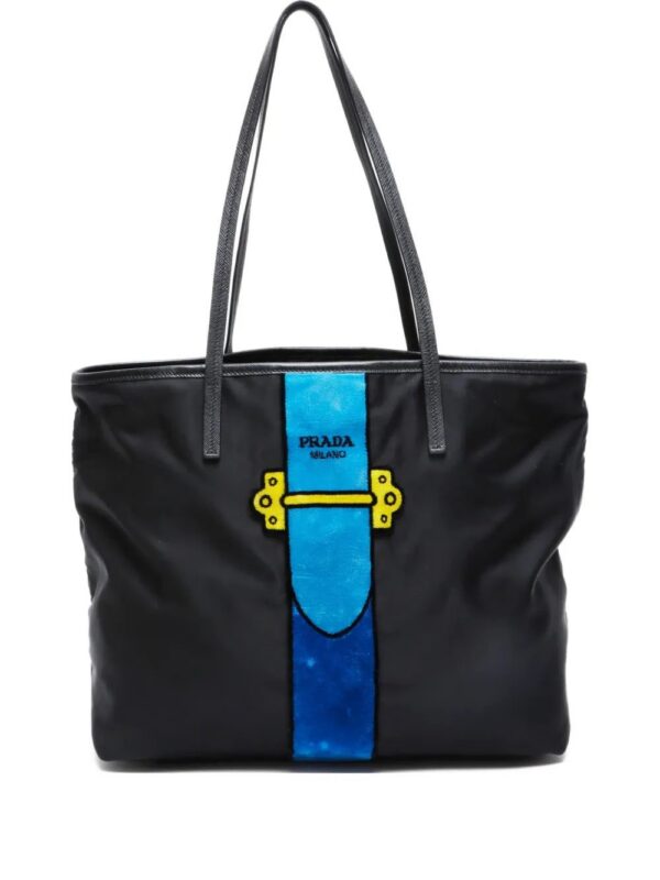 Prada - logo-print tote bag