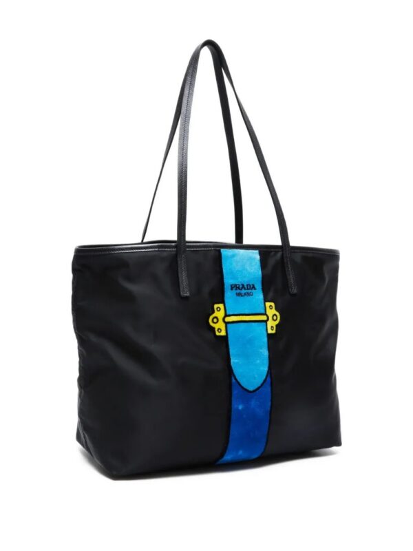 Prada - logo-print tote bag