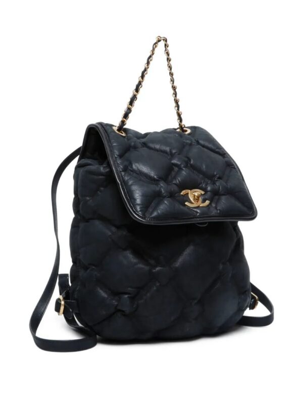 CHANEL - quilted chain backpack