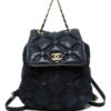 CHANEL - quilted chain backpack