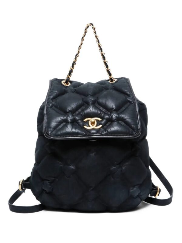 CHANEL - quilted chain backpack