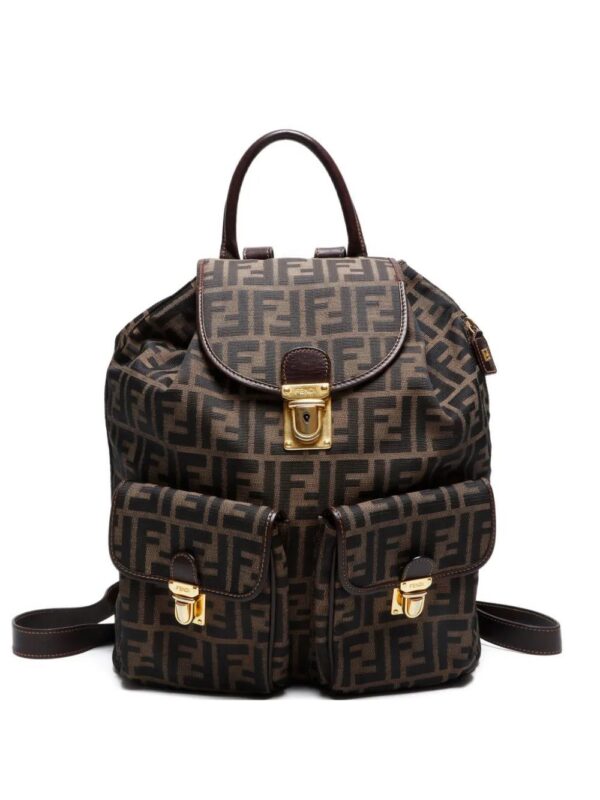 Fendi -2000s zucca-pattern backpack