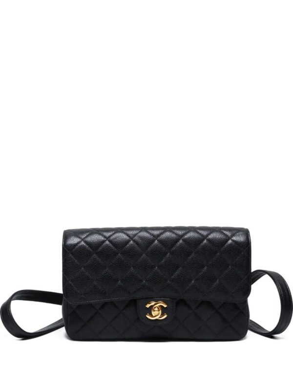 CHANEL quilted flap backpack