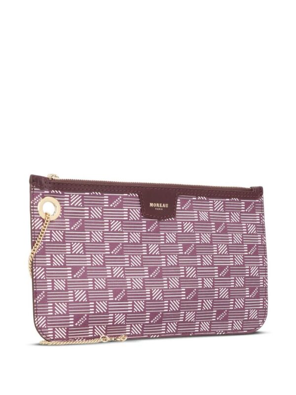 Moreau Marina printed-canvas clutch bag