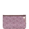 Moreau Marina printed-canvas clutch bag