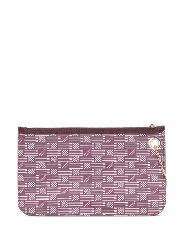 Moreau Marina printed-canvas clutch bag