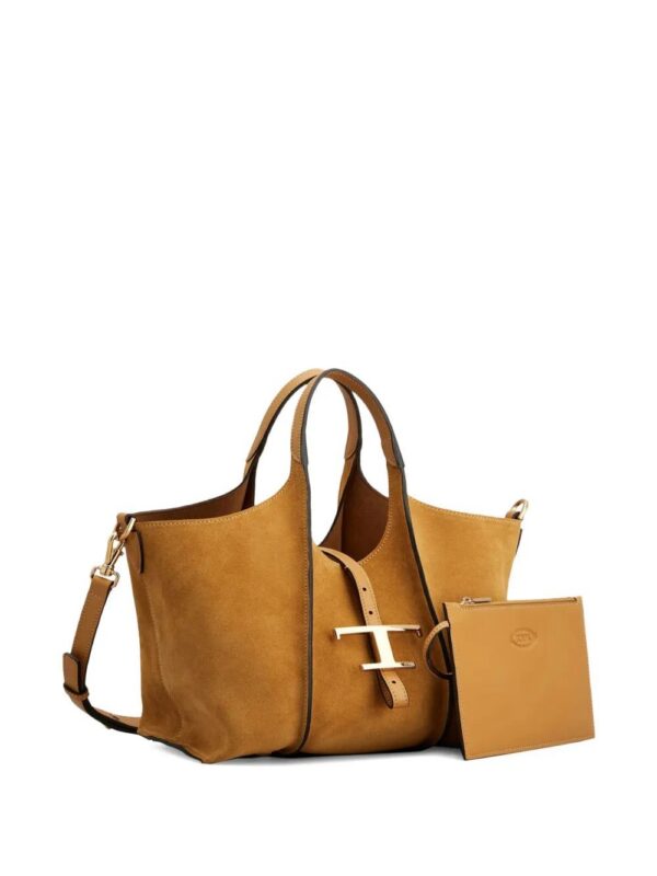 Tod's mini Timeless T-buckle suede tote bag