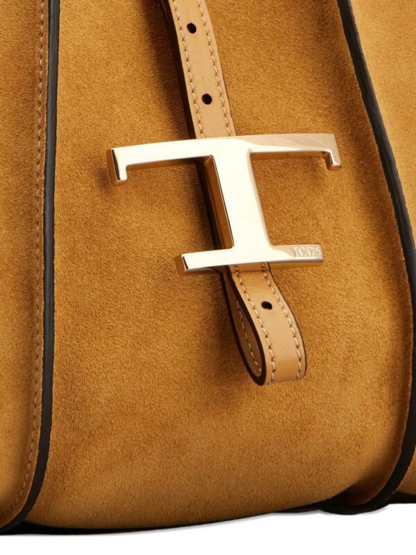 Tod's mini Timeless T-buckle suede tote bag