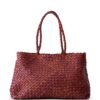 DRAGON DIFFUSION Vintage Mesh braided leather tote bag