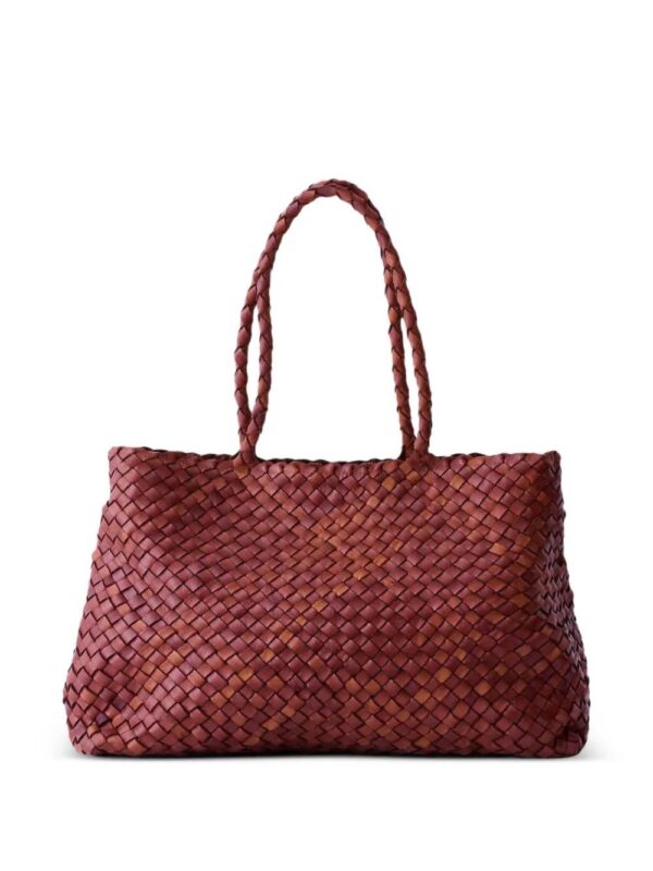 DRAGON DIFFUSION Vintage Mesh braided leather tote bag