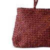 DRAGON DIFFUSION Vintage Mesh braided leather tote bag