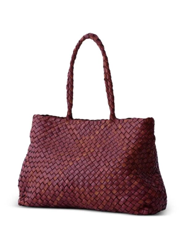 DRAGON DIFFUSION Vintage Mesh braided leather tote bag