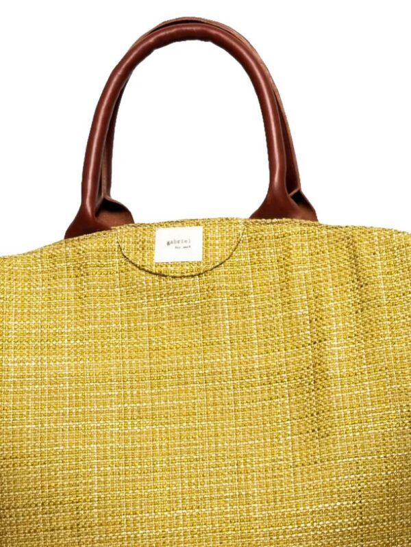 Gabriel for Sach leather-handle cotton tote bag