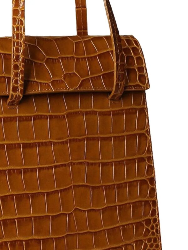 31604964_60969888_1000.jpg Blame Lilac small crocodile-embossed leather shoulder bag