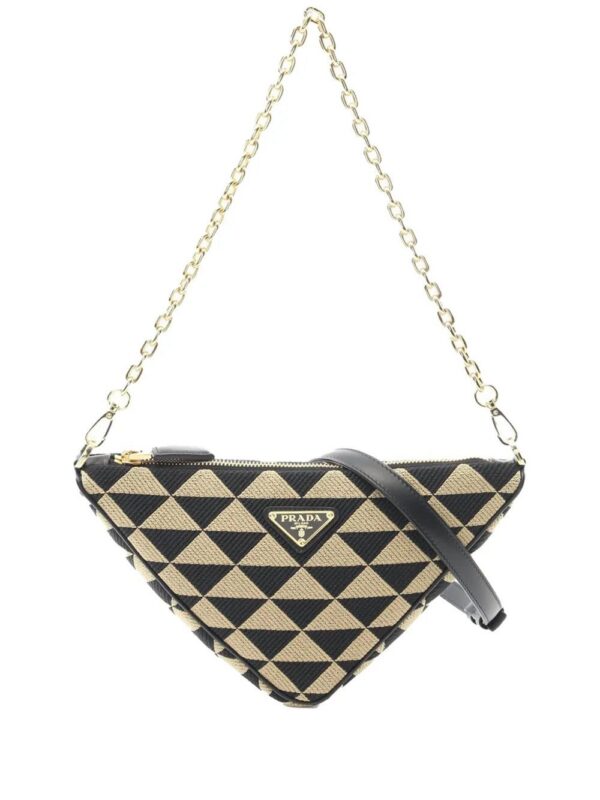 31605372_60933875_1000.jpg Prada - Mini Triangolo Jacquard Triangle Symbole satchel