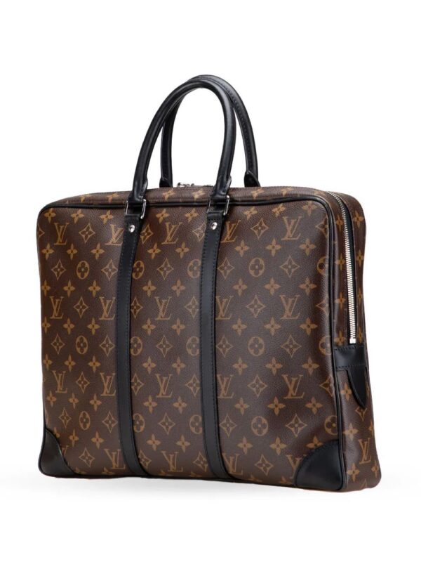 Louis Vuitton Monogram Macassar Porte-Documents Voyage GM business bag