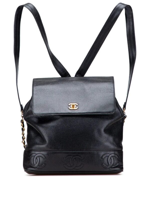 CHANEL - Caviar Triple CC backpack