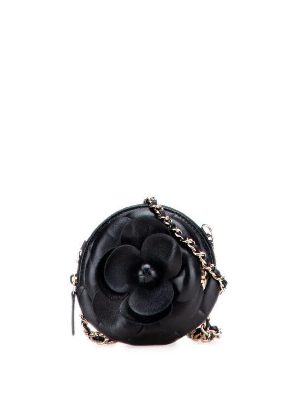 31626144_60933879_1000.jpg CHANEL Mini CC Lambskin Camellia Bouquet Round Clutch on Chain crossbody bag