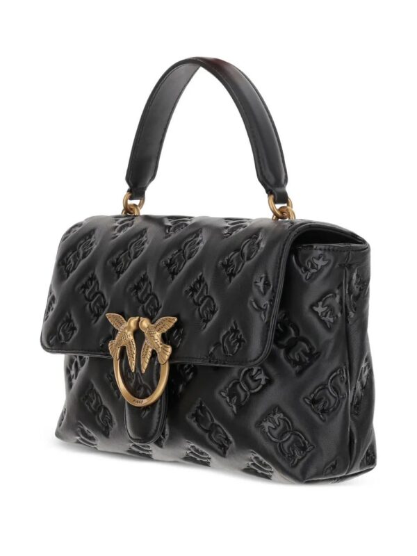 PINKO medium Love embossed tote bag