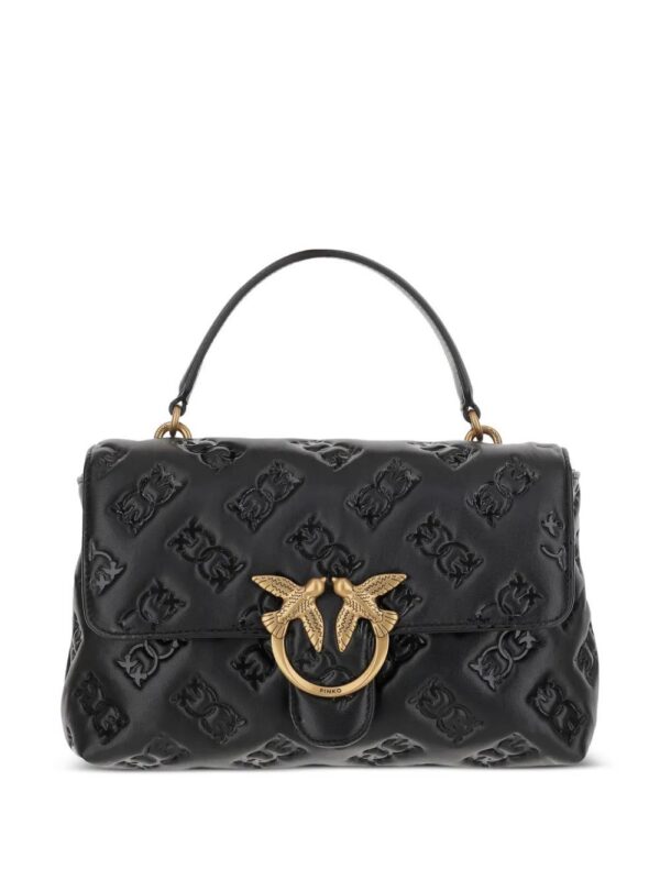 PINKO medium Love embossed tote bag