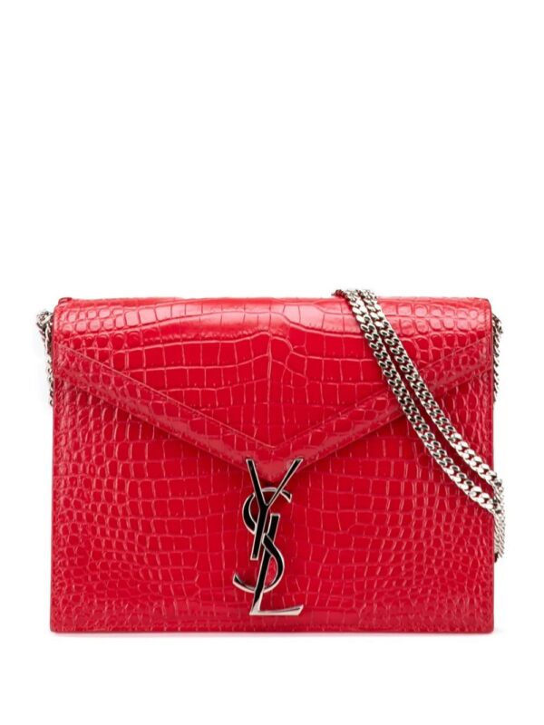 31639571_60933635_1000.jpg Saint Laurent Croc Embossed Leather Monogram Cassandra Clasp Bag crossbody bag