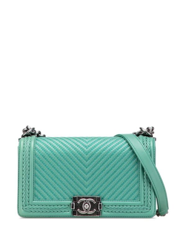 31639806_60934161_1000.jpg CHANEL - New Medium Braided Chevron Lambskin Boy Flap crossbody bag
