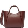 Max Mara curved-panel leather tote bag