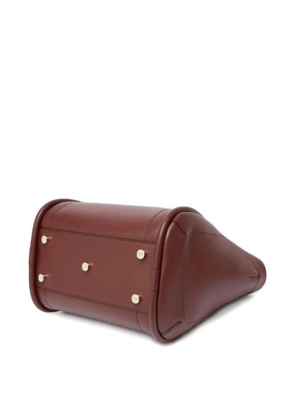 Max Mara curved-panel leather tote bag