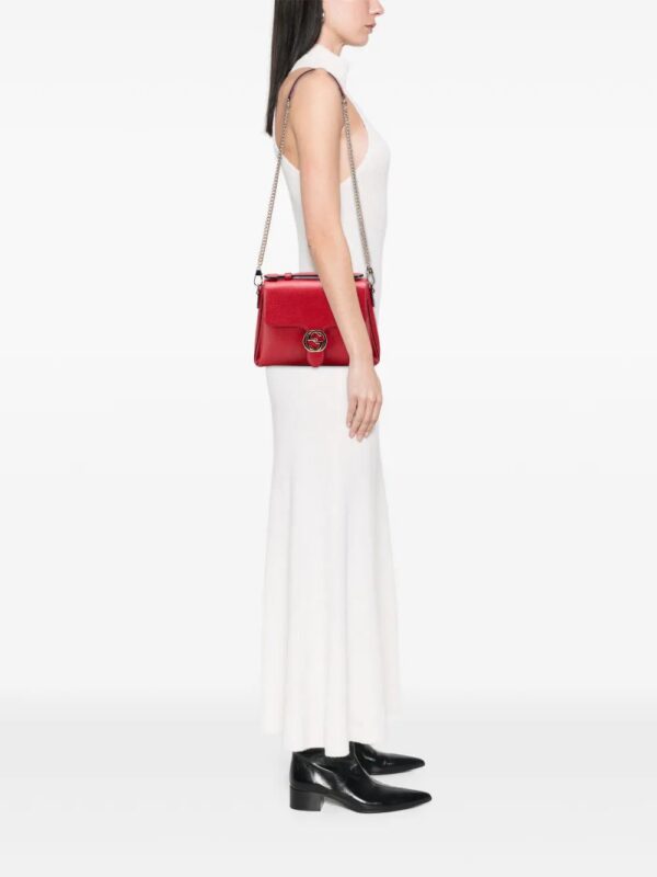 Gucci - Small Dollar Calf Interlocking G satchel