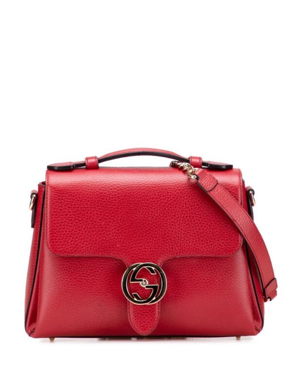 Gucci - Small Dollar Calf Interlocking G satchel