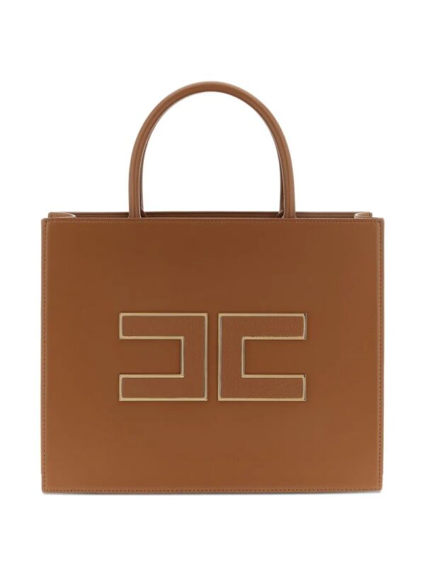 Elisabetta Franchi logo-plaque tote bag
