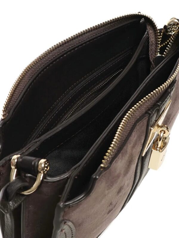 31642084_60980250_1000.jpg V°73 lock-detail suede shoulder bag