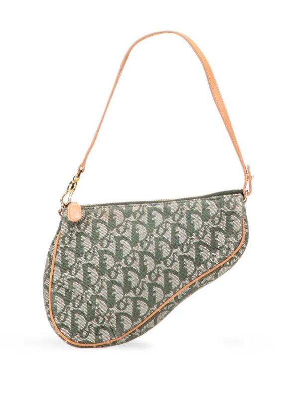 31642534_60966230_1000_661cc6d0-b910-4c60-87b7-4aaab09437cc.jpg Christian Dior Mini Diorissimo Canvas Saddle Pochette shoulder bag