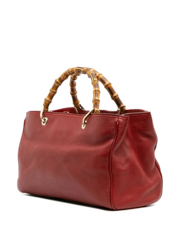 Gucci - Medium Calfskin Bamboo Shopper satchel
